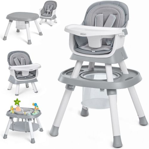 BabyBond Baby High Chair, 15 in 1 Convertible Highchair with Tray and Activity Center, Suitable for Babies and Toddlers