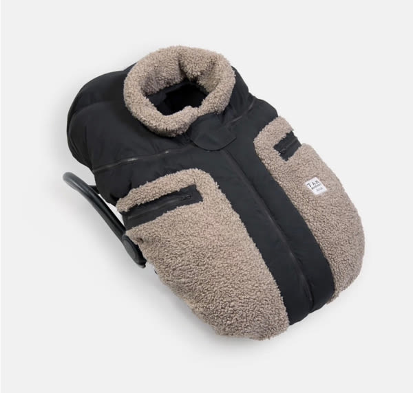 Car Seat Cocoon - Teddy Appliqué