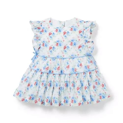 Baby White Floral Baby Floral Bow Dress by Janie and Jack