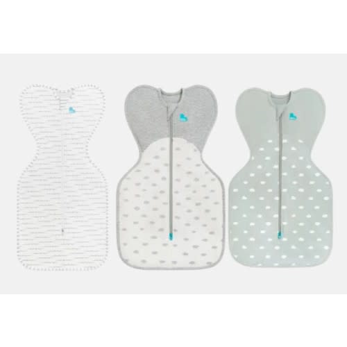 Swaddle Up Starter Bundle | 1.0 | 1.5 TOG | White Dreamer | Olive Mini Cloud | White Mini Cloud
