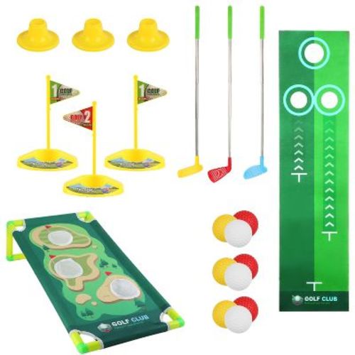 Imountek"toddler Golf Club Toy Set For Boys & Girls, Retractable Clubs, Golf Balls, Educational Gift For 3-8"yellow