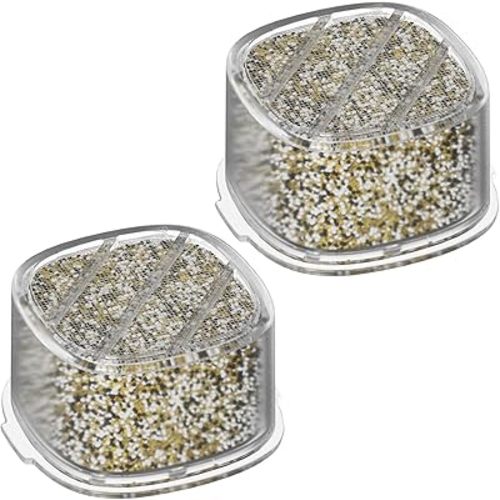 Baby Bath Tub Filter Device Cartridge Compatible with All Canopy Bath Tub Showerheads, Water Softener Filter for Hard Water, Reduce Chlorine and Harmful Substances, 2 Pack