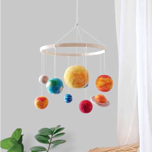 Solar system mobile nursery Hanging space baby mobile boy Planet mobile Galaxy mobile Girl crib mobile Gift newborn