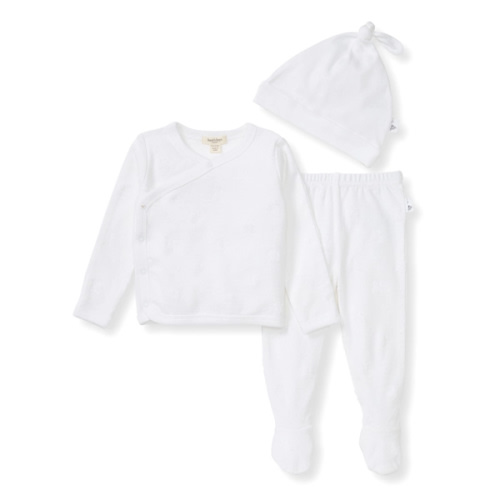 Organic Raised Terry Bee Take Me Home 3 Piece Set Cloud