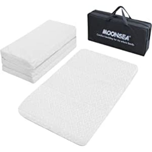 Amazon.com: Pack n Play Trifold Mattress Topper, Pack and Play Mattress Foldable with Ultra Soft Jacquard Water-Resistant Playard Playpen Mattress Pad Cover, Mini Crib Mattress 38x26x2 Inch : Grocery & Gourmet Food