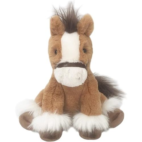 MON AMI Truffles The Horse Stuffed Animal 12” Plush Pony Toy, Use as Toy or Nursery Room Décor, Stuffed Farm Animals for Kids of All Ages