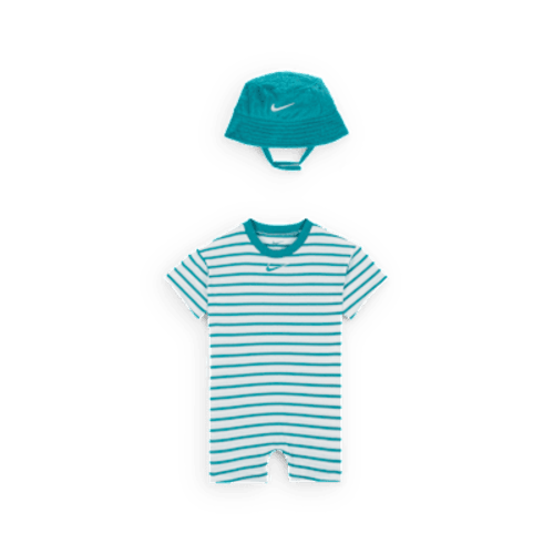 Nike Baby (12-24M) Short Sleeve Romper with Bucket Hat