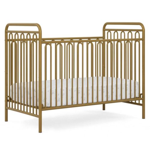 Delta Children Darcy 4-in-1 Convertible Metal Crib - Melted Bronze