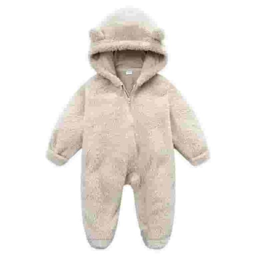 Odeerbi Baby Girls Boys Clothes Baby Rompers Newborn Fleece Footie Snowsuit Winter Bunting Onesie Cartoon Warm Hooded Romper Jumpsuit Outfits