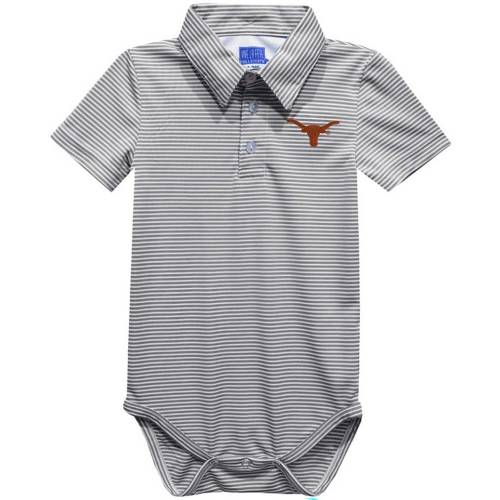 Vive La Fete Youth Texas Longhorns Grey Infant Ted Stripe Polo Onesie | Dick's Sporting Goods