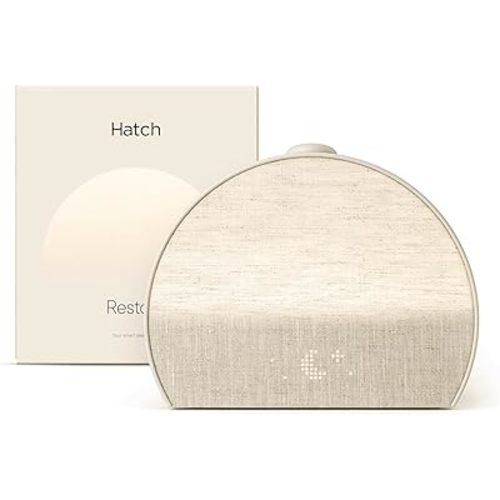 Hatch Restore 3 Sunrise Alarm Clock, Sound Machine, Smart Light (Putty) - White Noise, Screen-Free Sleep Routine