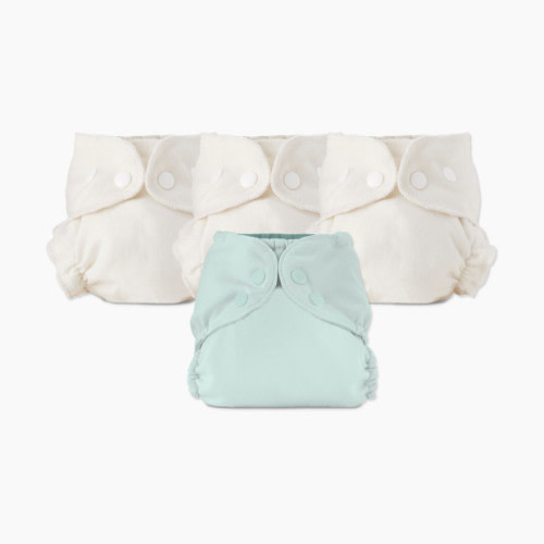 Esembly Blowout Proof Cloth Diaper Bundle - Mist, Size 2 (18-35lbs)