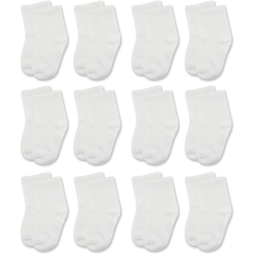 12-Pack Newborn Infant Toddler Socks For Baby Boy Girl Cotton Stretch Crew 0-24 Months