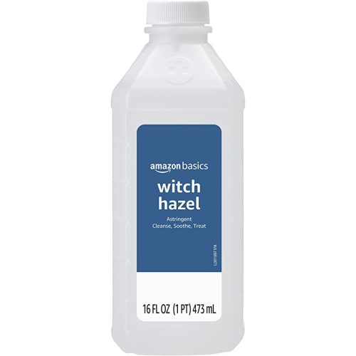 Amazon Basics Witch Hazel USP Astringent for Oily Skin, Relief from Irritation and Redness, Unscented, 16 Fluid Ounces (Previously Solimo)