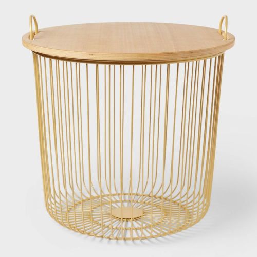 Wire Kids' Storage Floor Bin Gold - Pillowfort™