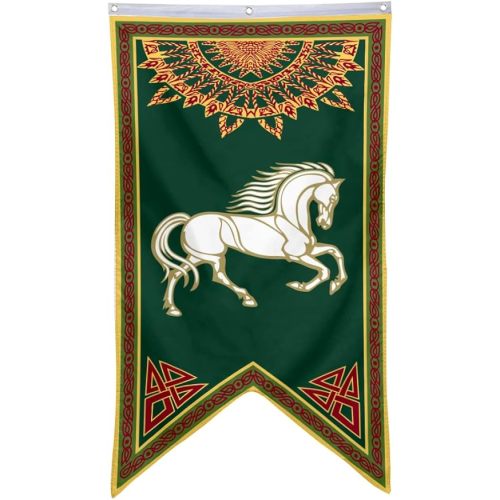 Bayyon LOTR Rohan Flag 30x50 Inch Man Cave Home Office Bed Room Decor