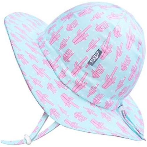 JAN & JUL 50+ UPF Cotton Sun Hat with Wide Brim for Toddler Girls