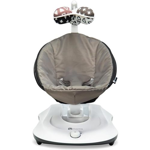4moms RockaRoo Baby Rocker with Front to Back Gliding Motion, Graphite