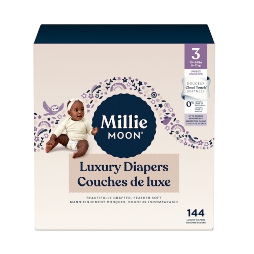 Luxury Diapers, Size 3, 144 Count
