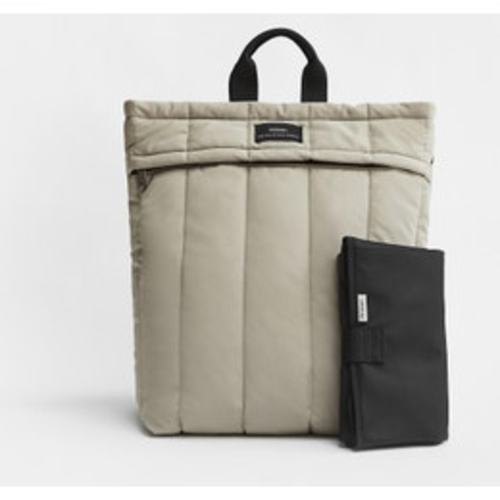 Finnson: Rae Eco Changing Backpack With Changing Mat - Taupe
