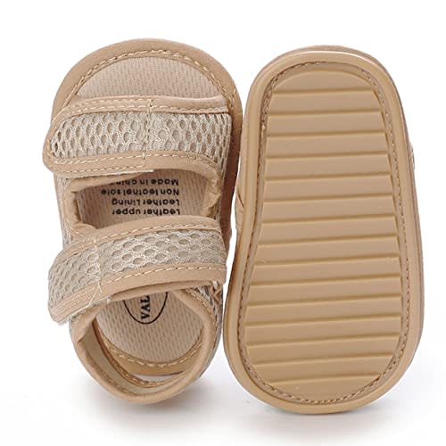 E-FAK Baby Boys Girls Summer Sandals Outdoor Beach Anti-Slip Rubber Soft Sole Newborn Toddler First Walker Shoes 0-18 Months