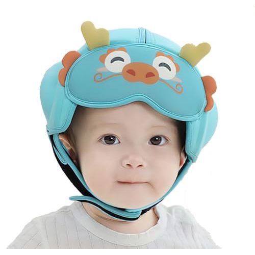 MamboBaby Safety Helmet for Crawling & Walking - Ultra Lightweight Adjustable Infant Head Protector 10-24 Months, Breathable Anti-Collision Soft Helmet with Secure Fit Design