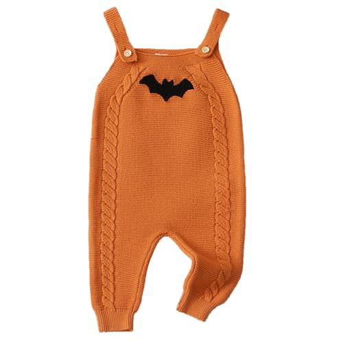 CVXV Infant Baby Girls Sweater Knit Overalls Bib Romper Winter Adjustable Strap Jumpsuit 0-24Months