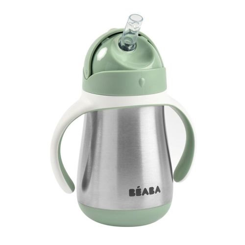 Stainless Steel Straw Cup 8.5 fl. oz. sage green | BEABA | USA