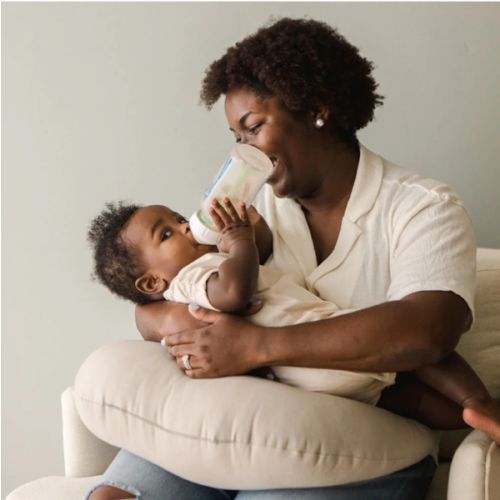 Feeding Pillow + Organic Cover Set | Birch