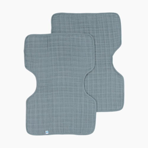 Cotton Muslin Burp Cloth (2 Pack) - Sea