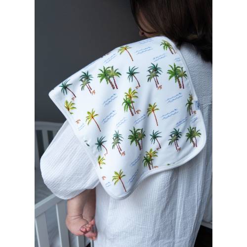 The Palm Trees Bamboo Burp Cloth - Baby Towel - Washcloth for infants, babies and toddlers
