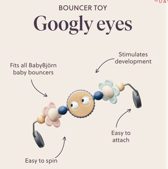 BabyBjörn Toy for Bouncer – Googly eyes