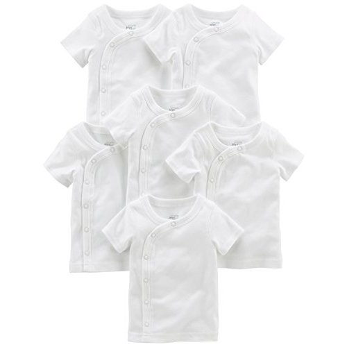Simple Joys by Carter's Baby Boys' 6-Pack Side-snap Short-Sleeve Shirt