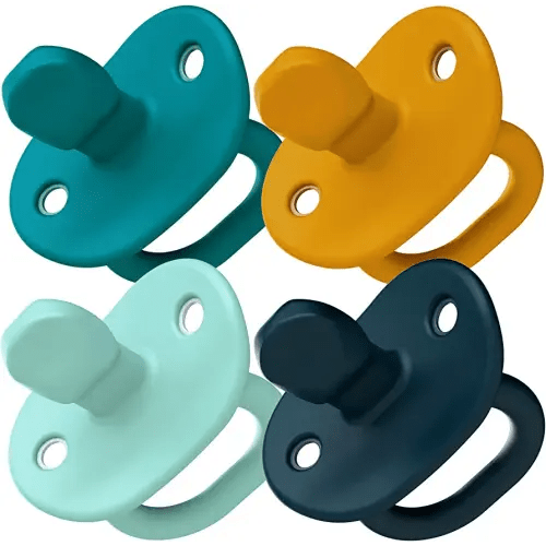 Boon JEWL Orthodontic Silicone Pacifier - Stage 2 - Blue (2pk)