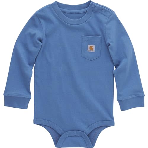 Carhartt Unisex Baby Long-Sleeve Pocket Bodysuit