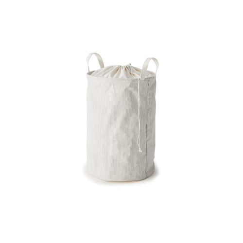 Linen Look Pop Up Laundry Hamper - White - One Size