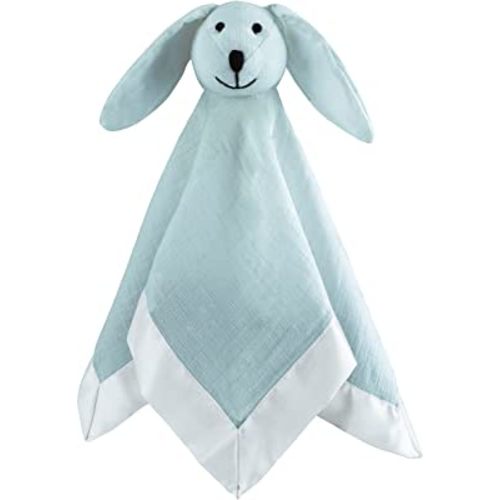 aden + anais Essentials Classic Lovey, Cotton Muslin Bunny, Solid Winter Sky