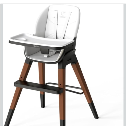 8 in 1 Convertible Wooden High Chair, Adjustable Baby High Chair for Babies and Toddlers with Tray, Easy to Clean, Grow with Family|Booster|Learning Table|High Stool