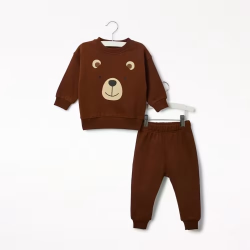Infant Two-Piece Sweatsuit, Bear