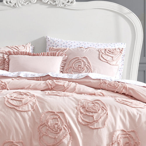 Betsey Johnson Rambling Rose Cotton Pink Duvet Cover Bonus Set & Reviews | Wayfair
