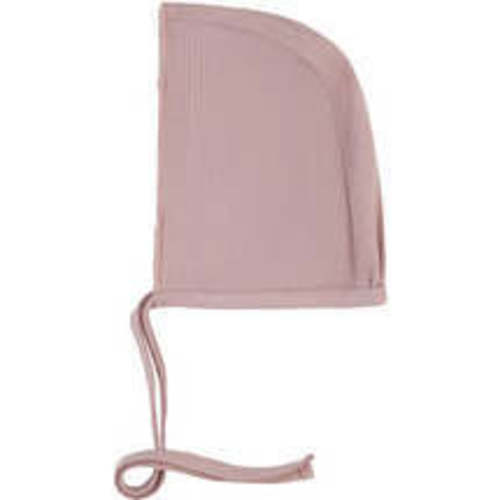 Bamboo Ribbed Kimono Bonnet, Dusty Pink - Noggi | Maisonette