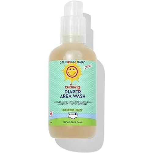 California Baby Diaper Wipe Spray | Gently Cleans | Soothing Organic Calendula + Aloe Vera | Fresh Lavender Scent | Allergy-Friendly | Cleans Better Than Baby Wipes | 192 mL / 6.5 oz.