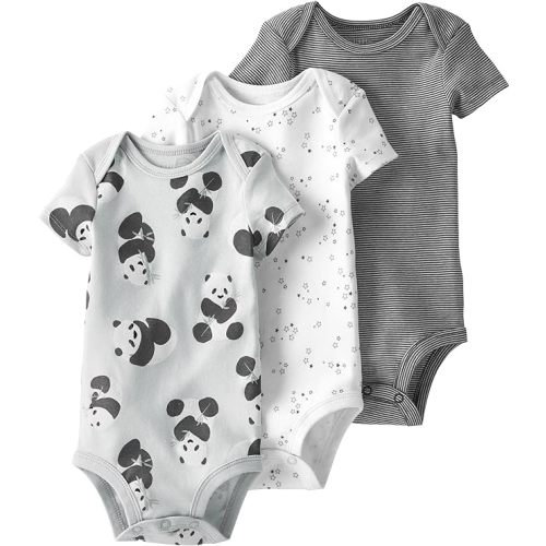 little planet by carter's unisex-baby 3-pack Short Sleeve Bodysuits Made With Organic Cotton