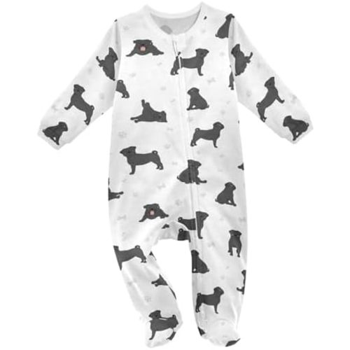 vvfelixl Bernese Mountain Dog Baby Sleepers For Girl Boys Newborn Baby Play One-Piece Footies For 0-24 Months