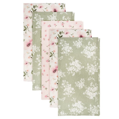 Modern Moments By Gerber Baby & Toddler Girl Flannel Blankets, 5-Pack, Ivory