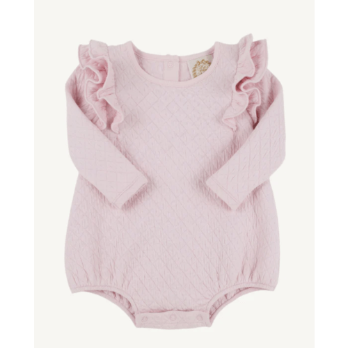 Long Sleeve Ruehling Ruffle Bubble - Palm Beach Pink