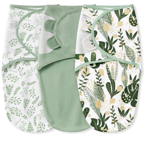 Yoofoss Baby Swaddles for Newborns 100% Organic Cotton, Adjustable Swaddle Sleep Sack 0-3 Months Newborn Swaddle Sack, Breathable Soft(Small)