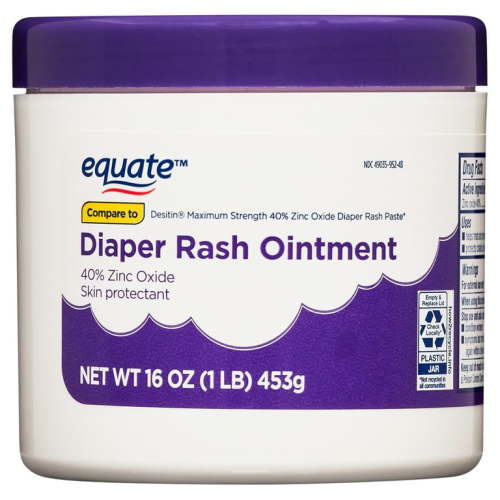 Equate Diaper Rash Ointment with 40% Zinc Oxide, 16 oz, Compare to Desitin® Maximum Strength 40% Zinc Oxide Diaper Rash Paste