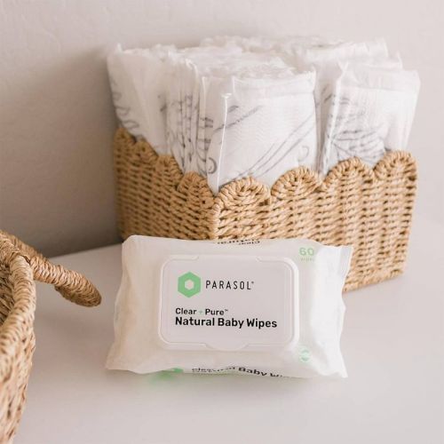 Parasol Clear+Pure Natural Baby Wipes - 600ct - 10pk