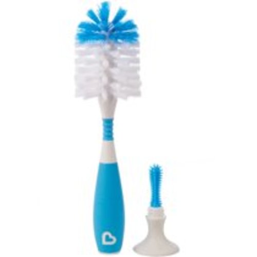 Munchkin Bristle Bottle Brush, Blue